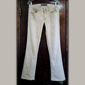 Ralph Lauren Black Label 867 Antique Ivory Size 29 Bootcut Jeans